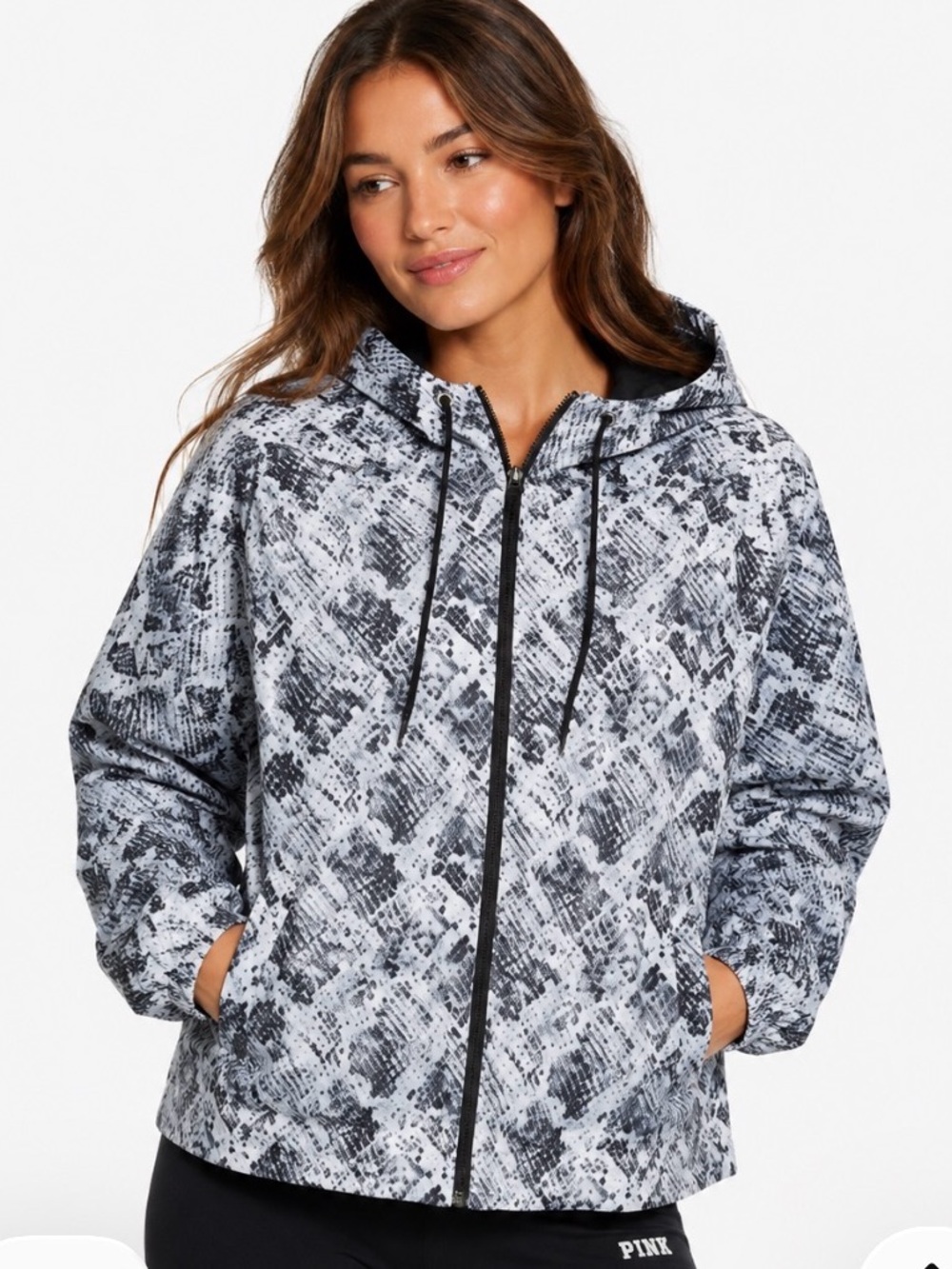 Victoria's Secret Pink XS Windbreaker leopard print